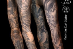 inferno-tattoo-barcelona-realismo-negro-y-gris-christian-kurt-bieber-grande-brazo-religioso