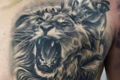 inferno-tattoo-barcelona-realismo-negro-y-gris-joel-federico-bieber-mediano-pecho-retrato-leones