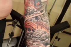 inferno-tattoo-barcelona-christian-kurt-religioso-color-oriental-grande-brazo