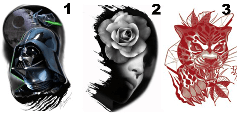 Oferta en tatuaje 1, 2, 3