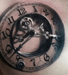 tatuaje-reloj-pared-sombreado-realista